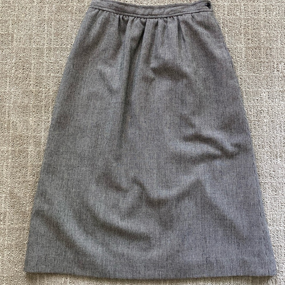 Evan Picone black and White Vintage A line Skirt